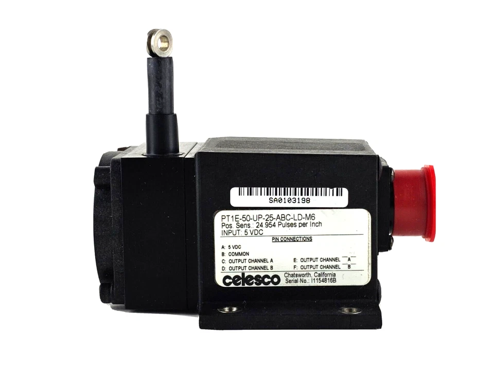 NEW Celesco PT1E-50-UP-25-ABC-LD-M6 Incremental Encoder, PT1E50UP25ABCLDM6 - Image 4 of 4