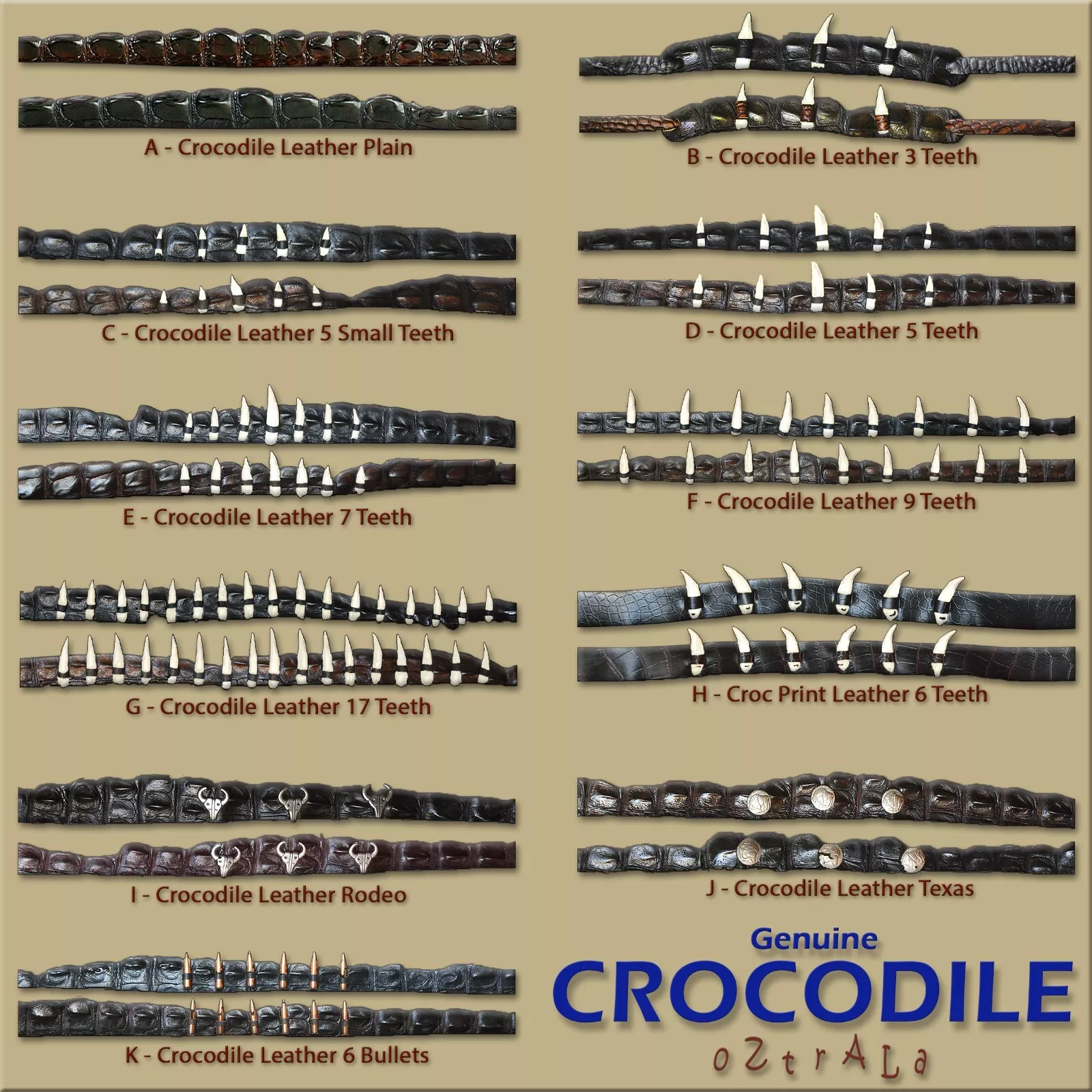 【oZtrALa】CROCODILE Leather HAT BAND Mens AUSTRALIAN Outback DUNDEE Cowboy Aussie
Opens in a new wind