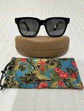 Maui Jim Mongoose Sunglasses Black Gloss Neutral Grey Polarized Glass Lenses