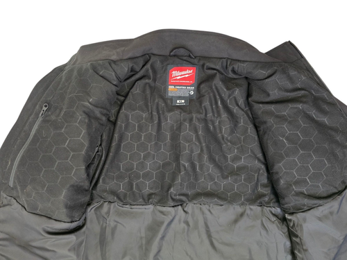 Milwaukee Men's XL M12 12V Tough Shell Black Heated Jacket BROKEN ZIPPER USED - Picture 13 of 19
