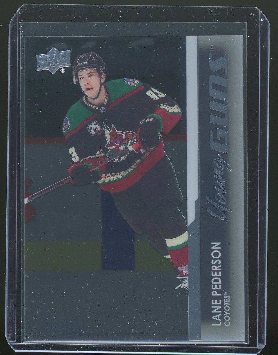 Lane Pederson 2021-22 Upper Deck Young Guns Clear Cut SP RC Card #234