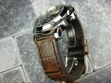 22mm Grain Leather Strap Antique Brown Watch Band Pre-V for fits PANERAI BR x1