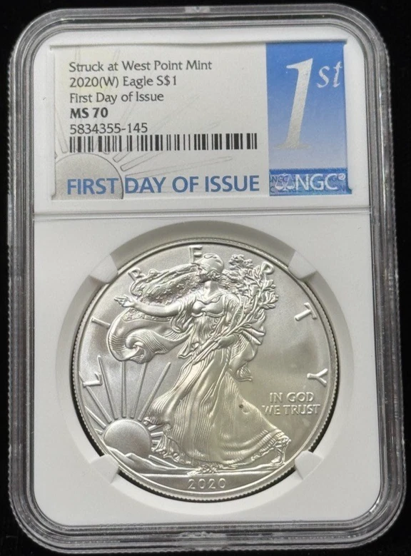 American Eagle MS 70 Graded 2020 Silver Bullion Coins for sale | eBay