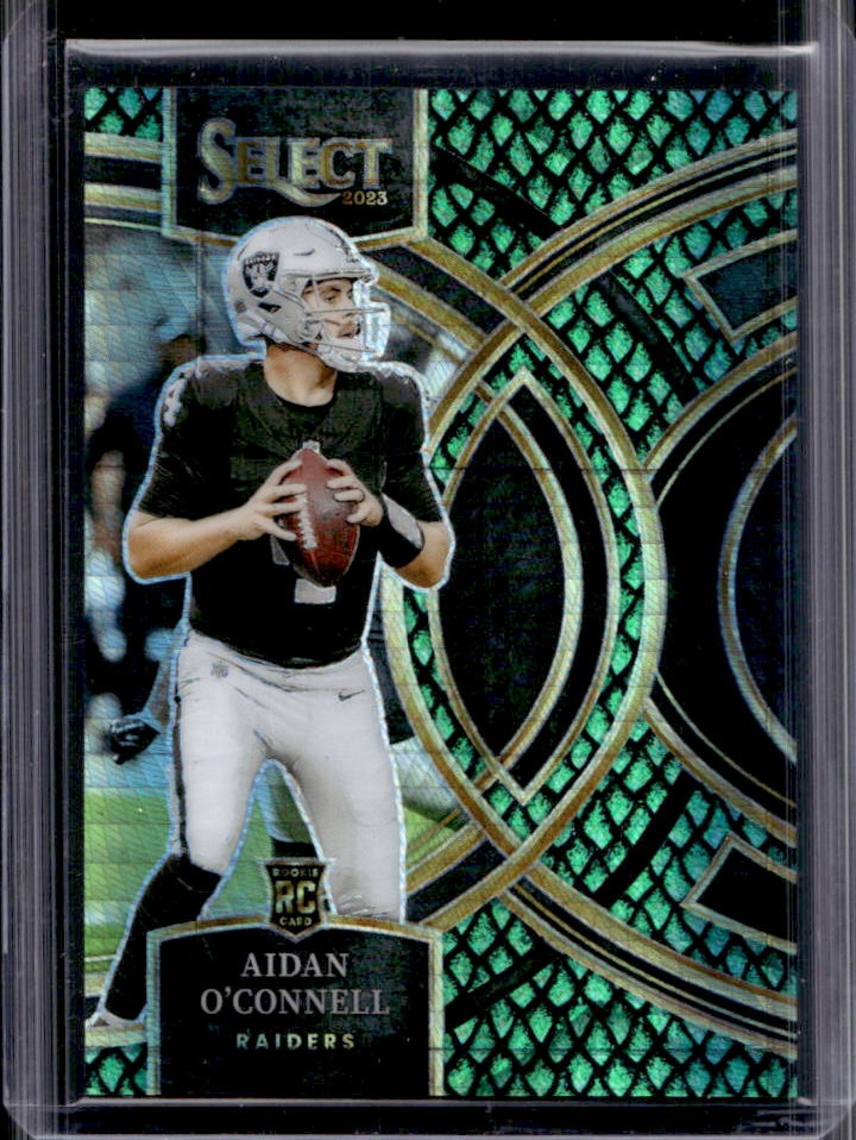 2023 Panini Select Aidan O'Connell RC Dragon Scale Prizm Premier Level #/70