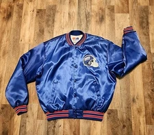 Vintage NEW YORK GIANTS Swingster USA Satin 80s Bomber Jacket Men's XL Rare!!!