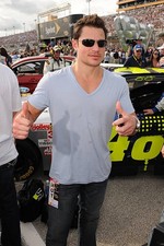 Nick Lachey is sighted at NASCAR Sprint Cup Series Ford 400 RACE a- Old Photo 4