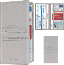 Car Registration and Insurance Card Holder, Vehicle License Document Glove Box