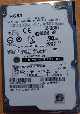 HGST 1.2TB SAS