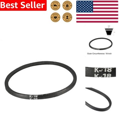 K-18 V Belt Machine Replacement Drive Rubber Black 18 Inch Pitch 8mm Width JIS