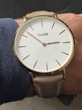 Orologio da polso donna Cluse colore oro originale + cinturino di ricambio e scatola originale
