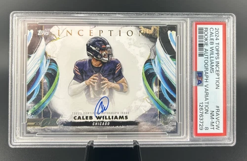 2024 Topps Inception CALEB WILLIAMS Rookie On-Card Auto RC Variation PSA 8