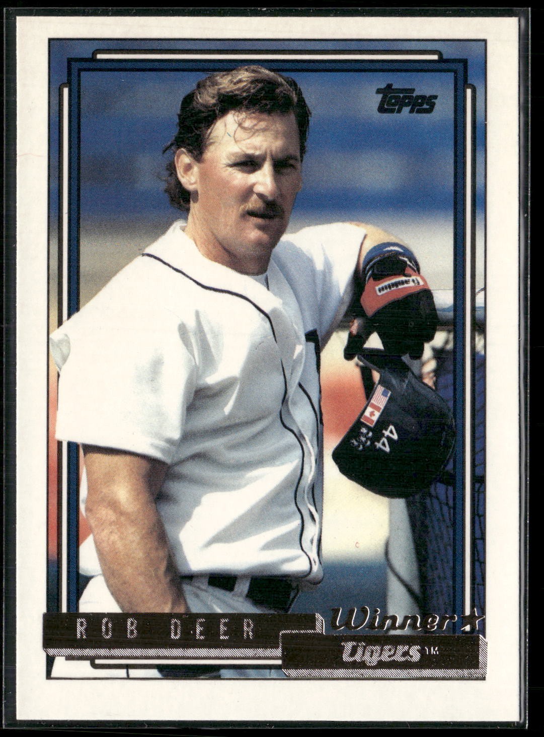 Rob Deer - 1992 Topps Gold Winners #441 - Detroit Tigers