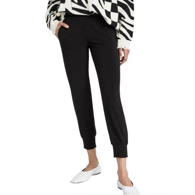 Norma Kamali Black Ankle Length Jogger Pants Size Small