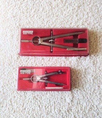 UCHIDA KD TYPE 2 PIECE DRAFTING COMPASS SET #cda640