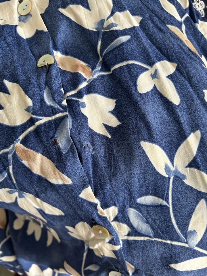 Vestido largo midi Burton para dama estampado floral años 80 90 00 Dama de honor Y2K Foto 4 de 4