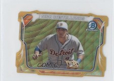 2014 Bowman Chrome Mini Gold Die-Cut Wave Refractor 44/50 Nick Castellanos 3w8
