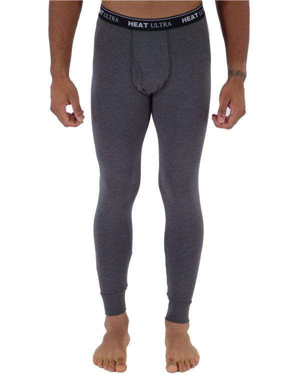 Mallas Térmicas Largas Para Hombre Charcoal Heat Ultra Stretch Cálido