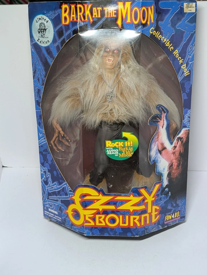 Figura Muñeca Hombre Lobo Ozzy Osbourne Bark at the Moon 1999 No Funciona Divertido 4 Todos Foto 2 de 4