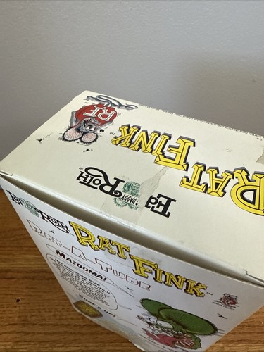 Vintage - Rat Fink Action Figure On Skateboard Ed Big Daddy Roth Jonzo Open Box - Picture 5 of 12