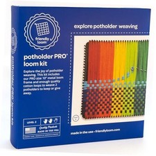 Friendly Loom Potholder Pro Weaving Kit 10 x10 Sturdy Metal Loom and
