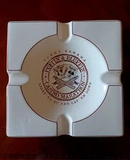 Rare 9.25 By 9.25 Tommy Bahama Puffin & Bluffin Cigar Ashtray Ceramic 2008