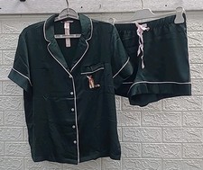 New Victoria Secret Signature Satin Short Pajama Set Women  s US Size S