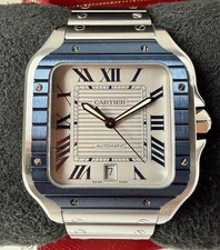 Cartier Santos de Cartier Large Model WSSA0047 Blue PVD Bezel 2022 10