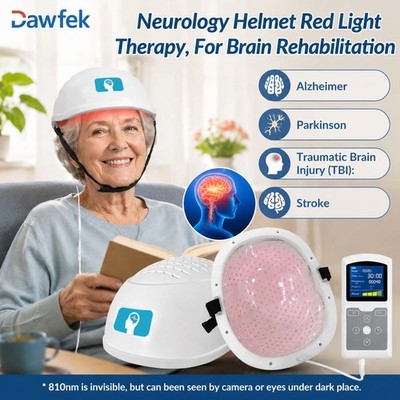 810nm Photobiomodulation Helmet 15W 4 Power Level for Stroke Alzheimer Headache