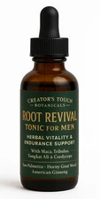 Root Revival Tonic for Men | Herbal Vitality & Endurance Support | Maca, Tribulu