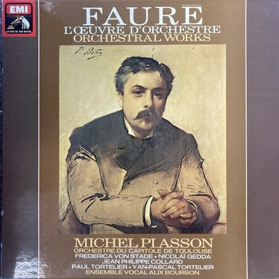 Faure Orchestral Works 3 LP Michel Plasson Toulouse EMI Jean Philippe Collard