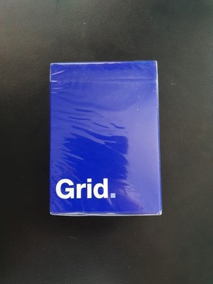 Grid Serie zwei typografische Spielkarten von Luke Wadey gedruckt von USPCC versiegelt