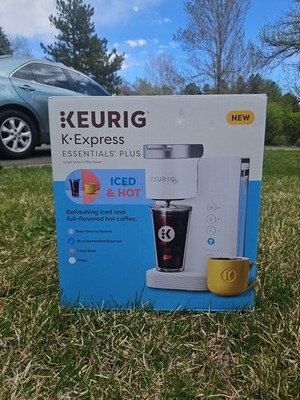 Keurig K-Express Essentials Plus Single Serve Pod Coffee Maker, Iced & Hot, Bla 