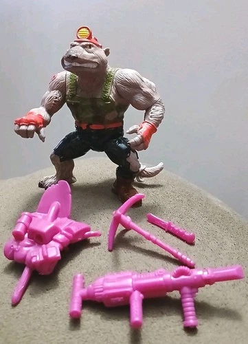 TMNT Dirtbag Teenage Mutant Ninja Turtles 1991 Figure Vintage 100% COMPLETE
