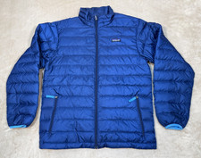 Patagonia Boys' Down Sweater Full Zip Blue Size XL14 STY68244