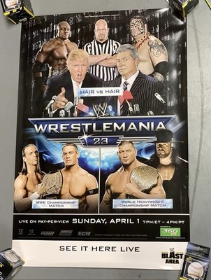 4/1/07 WWE Wrestlemania 23 - 2007 PPV Poster 27x39 - John Cena McMahon Trump