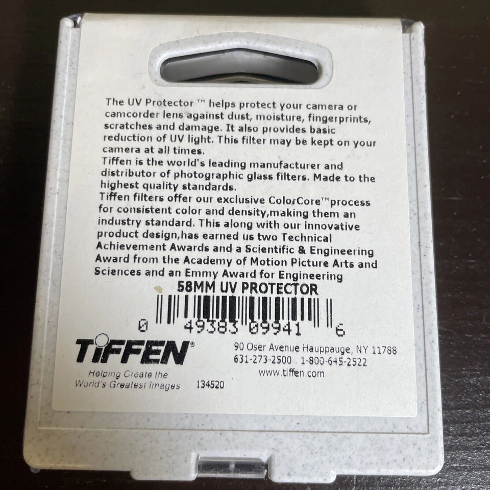 Tiffen 58mm 58 mm UV Protector Filter 58UVP NEW - Image 2 of 2