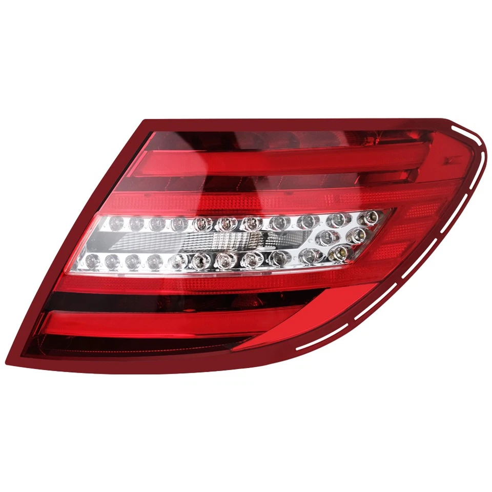 Pair Rear LED Brake Tail Lights For 2011-2014 Mercedes Benz W204 C250 C300 C350 Foto 2 de 4