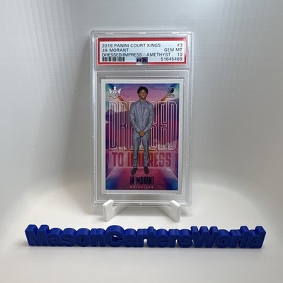 2019-20 Panini Court Kings JA MORANT DRESSED TO IMPRESS Amethyst SSP /99 PSA 10!