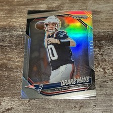 2025 Panini Prizm Drake Maye Silver Prizm #165 Patriots MVP
