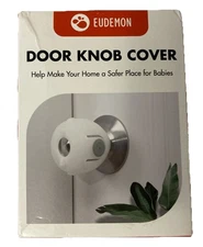 Eudemon 4 pack Baby Safety Door Knob Covers - White