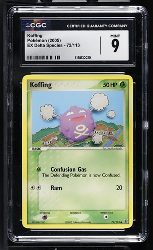 Koffing graded CGC 9 for sale on eBay
