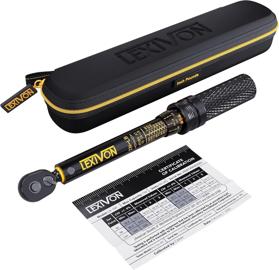 Mini Click Type Torque Wrench | 1/4-Inch Dr. | 10-150 in-lb - Image 3 of 4