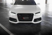 Maxton Design Frontlippe V.3 Passend FüR Audi RS7 C7 Schwarz Hochglanz