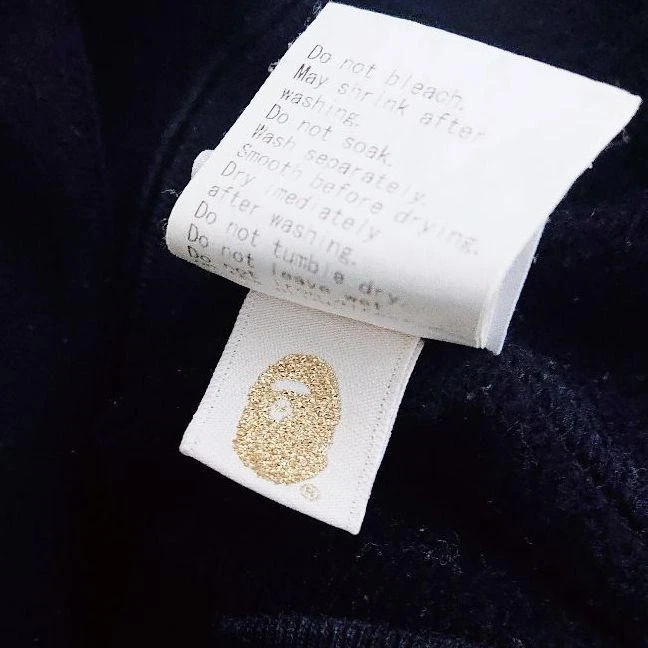 A BATHING APE (BAPE) BAPE Bathing Bape Pullover Felpa con Cappuccio UOMO JL Taglia Ottimo Usatocolore