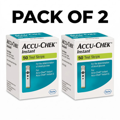 Accu-Chek Instant Test Strips 50x2 (100 Total) EXP 06/23/2027 Glucose Meter