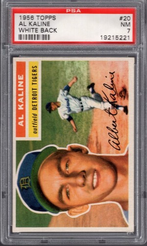 1956 Al Kaline [White Back] #20