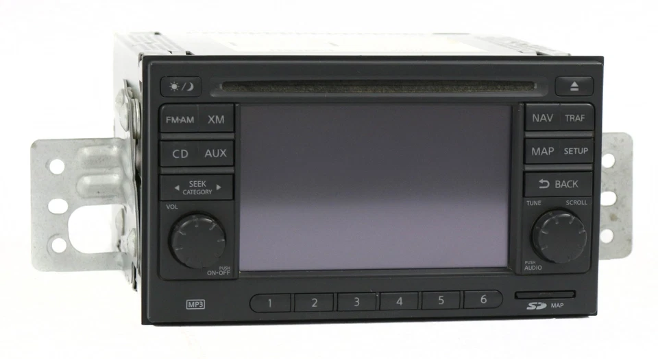 2010-11 Nissan Versa Radio AM FM Navi Capable 6 CD Player 25915ZW80B - Image 3 of 4