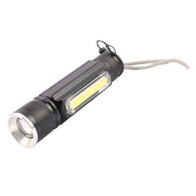 Magnetfuß USB Wiederaufladbare Mini Arbeit Taschenlampe mit Verstellbarem Zoom