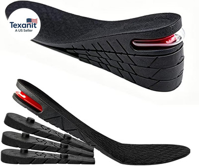 Height Increase Insoles with Air Cushion: 4 - Layer Adjustable Height Boosters f