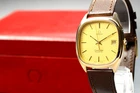 [Near MINT w/Box] Omega Seamaster Cal.1332 Date Gold Quartz Men's From JAPAN